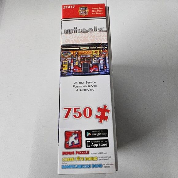 MasterPieces Wheels  750 Piece Puzzle Called At Your Service 24 in x 18 in - Picture 4 of 8
